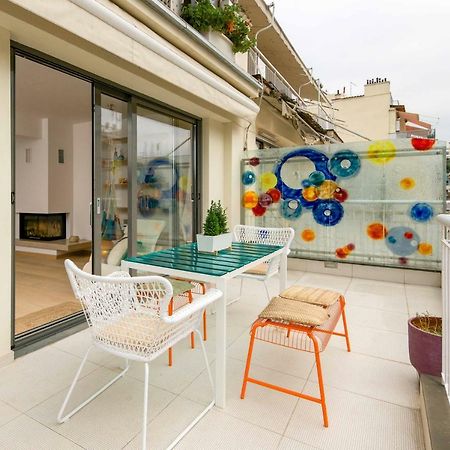 Stylish 3-Bedroom Apartment & Terrace Салоники Экстерьер фото